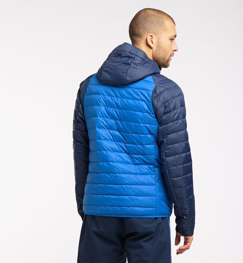 Haglöfs Mens Spire Mimic Down Jacket Blue New Zealand 16958IFVS